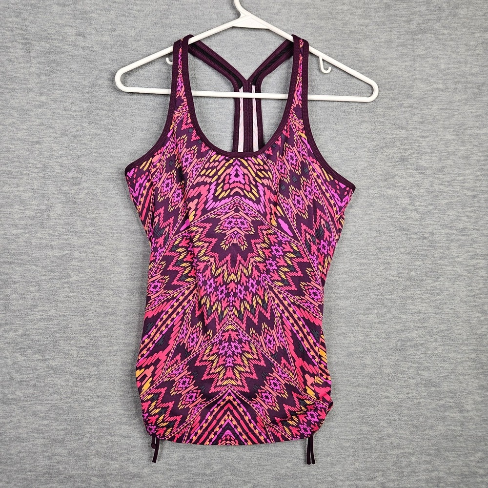 Athleta Rasberry Cayo Coco Ready To Run Tankini Top Size M